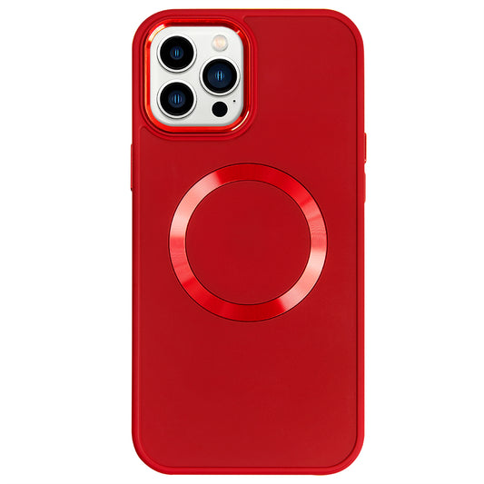 Apple iPhone 15 Pro Max Renkli Magsafe Case Kırmızı